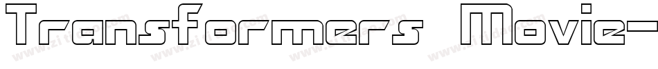 Transformers Movie字体转换